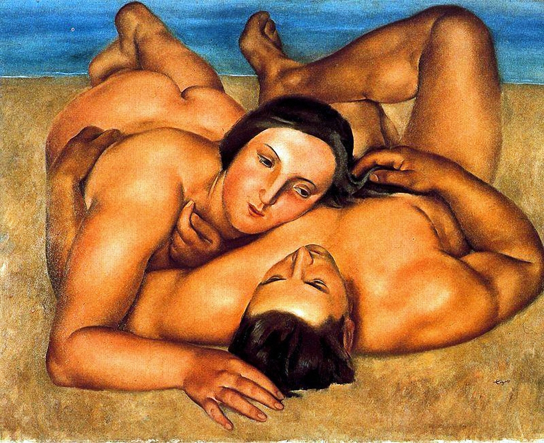 Desnudos en la playa by Josep de Togores i Llach, 1922